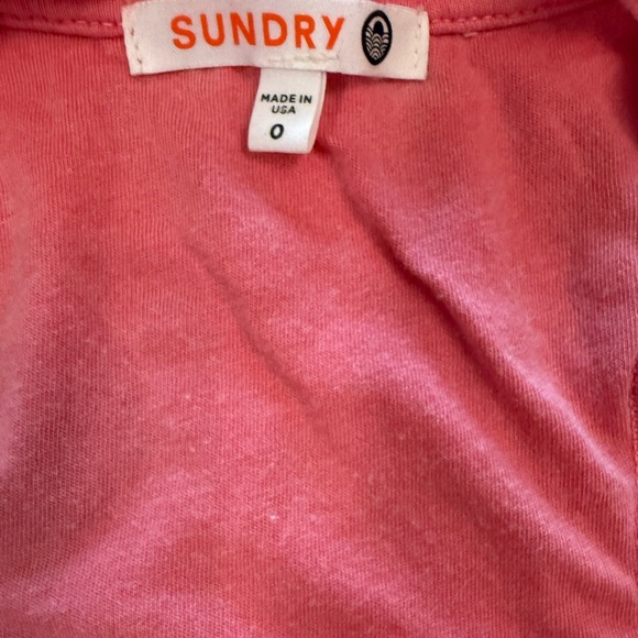 Anthropologie Sundry Pink Tiered Racerback Dress Size 0/ US Extra Small - Picture 8 of 9